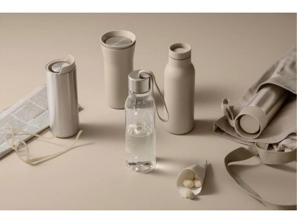 Παγούρι 500 ml, με περλέ μπεζ λουράκι, πλαστικό, Eva Solo