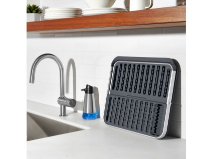 Βάση στεγνώματος πιάτων GOOD GRIPS 42 cm, γκρι, πλαστικό, OXO