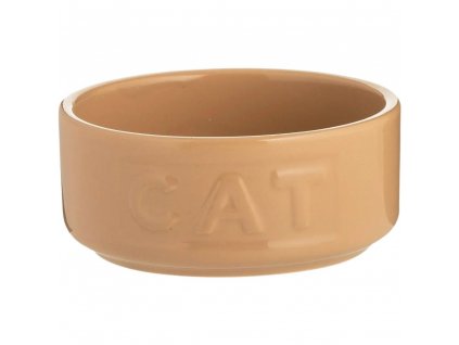 Μπολ για τροφή γάτα PETWARE CANE 13 cm, απόχρωση κανέλα, πήλινο υλικό, Mason Cash