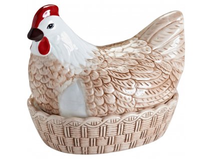 Βάζο αποθήκευσης τροφίμων MOTHER HEN 21 cm, καφέ, πήλινο υλικό, Mason Cash