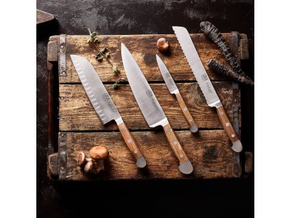Μαχαίρι Santoku ALPHA OAK 18 cm, καφέ, Güde
