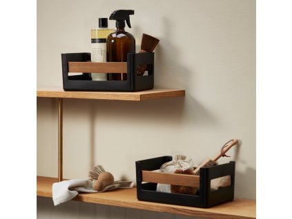 Σκεύος οργάνωσης κουζίνας NORDIC KITCHEN 27 x 19 cm, μαύρο, πλαστικό/μπαμπού, Eva Solo