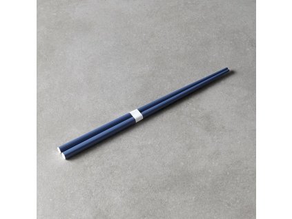 Chopsticks 22,5 cm, ναυτικό μπλε / λευκό, μπαμπού, MIJ