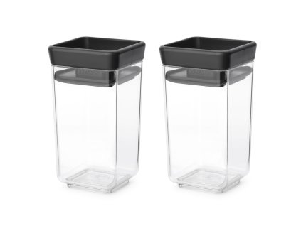 Δοχείο αποθήκευσης τροφίμων TASTY PLUS 150 ml, σετ 2 τεμαχίων, σε σκούρο γκρι, Brabantia