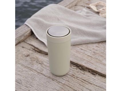 Κούπα θερμός ταξιδίου TO GO CLICK 400 ml, σε κίτρινο, Stelton