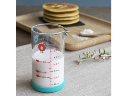 Δοχείο μεζούρας PKM-0200B 200 ml, από γυαλί, Pebbly