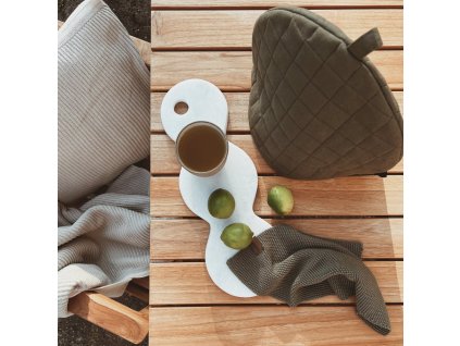 Διακοσμητικός δίσκος SKAGEN 40 cm, γκρι, μάρμαρο, Humdakin
