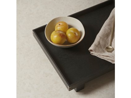 Δίσκος σερβιρίσματος BON 36 x 28 cm, μαύρο, ξύλο, σταθερό LIVING