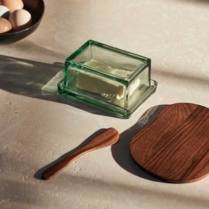 Δοχείο για βούτυρο OLI 14,5 cm, ανοιχτό, γυαλί, ferm LIVING