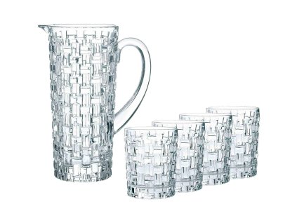 Ποτήρι νερού BOSSA NOVA 330 ml, σετ 4 τμχ, με κανάτα, γυαλί, Nachtmann