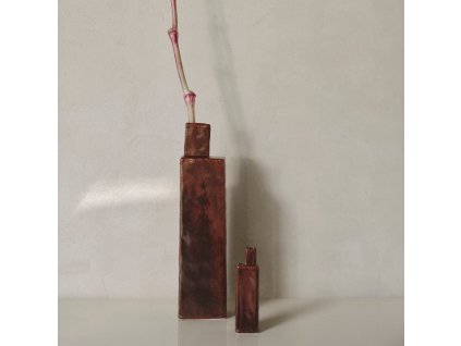 Βάζο KOA 10 x 40 cm, καφέ, κεραμικό, σταθερό LIVING