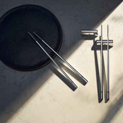 Chopsticks NUOVA, σετ 4 τμχ, ασημί, ανοξείδωτο ατσάλι, WMF