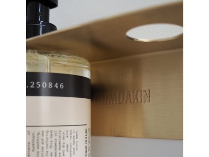 Στήριγμα για υγρά σαπούνια 14 cm, διπλό, χρυσαφί, ορείχαλκος, Humdakin