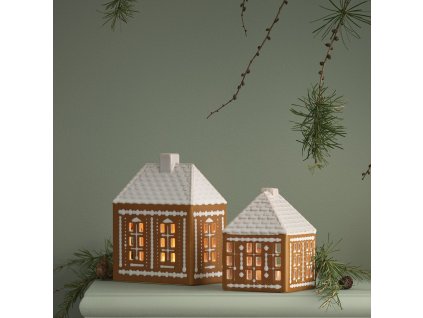 Βάση ρεσώ GINGERBREAD LIGHTHOUSE 15,5 cm, καφέ, ψαμμίτης, Kähler