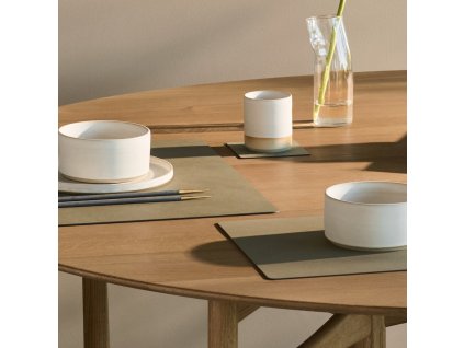 Σουπλά SQUARE NUPO 35 x 45 cm, σκούρο μπλε, δέρμα, LIND DNA