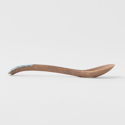 Επιτραπέζιο κουτάλι BASKETWEAVE 12,5 cm, μπλε, κεραμικό, MIJ