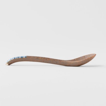 Επιτραπέζιο κουτάλι STRIPE 12,5 cm, μπλε, κεραμικό, MIJ