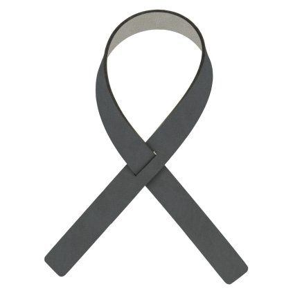 Δαχτυλίδι πετσέτας FOLD NUPO 30 cm, σετ 4 τμχ, ανθρακί / φως γκρι, δέρμα, LIND DNA
