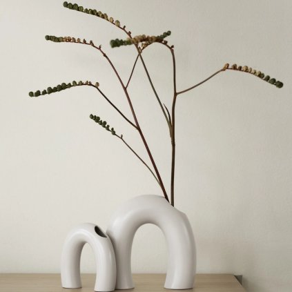 Βάζο KAGETSU 18 cm, φως γκρι, ψαμμίτης, Blomus