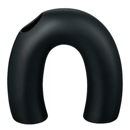 Βάζο KAGETSU 18 cm, μαύρο, ψαμμίτης, Blomus