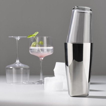 Βoston σέικερ για κοκτέιλ ROCKS 700 ml, ασημί, ανοξείδωτο ατσάλι, Ζώνη Δανία