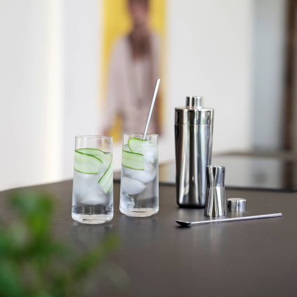Σέικερ για κοκτέιλ ROCKS 400 ml, ασημί, ανοξείδωτο ατσάλι, Ζώνη Δανία