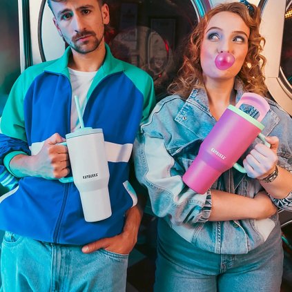 Κούπα θερμός RIO TUMBLER 950 ml, παγωμένη καρύδα, ανοξείδωτο ατσάλι, Kambukka