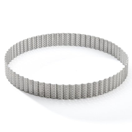 221033 pecici kruhovy ram 24 cm vroubkovany nerezova ocel de buyer