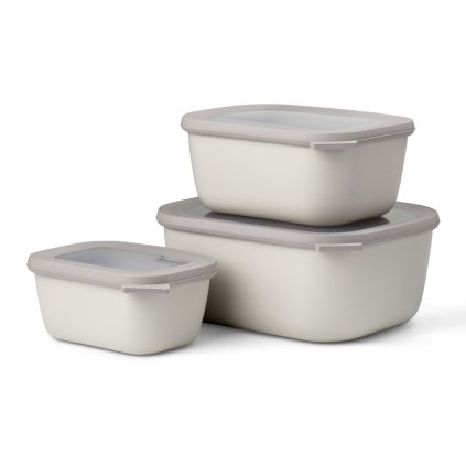 222437 box na potraviny cirqula rect xl sada 3 ks severska bila plast mepal