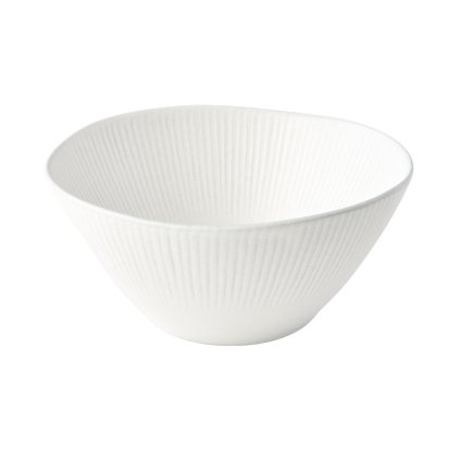 225405 jidelni miska snow leaf 18 cm 500 ml bila keramika mij