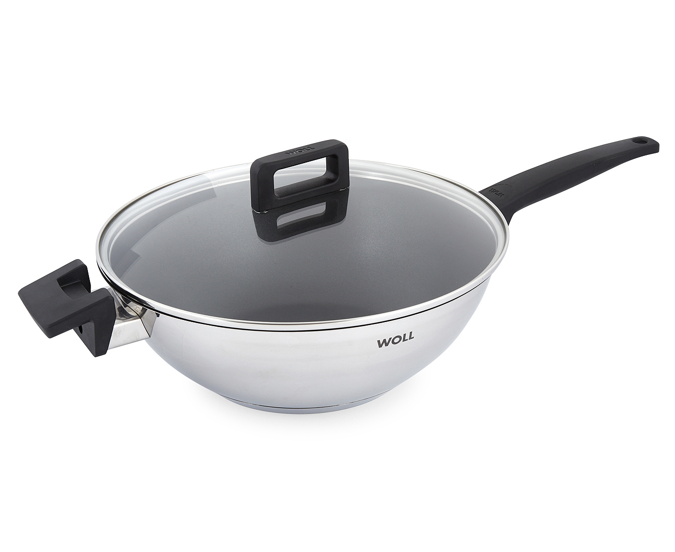 Τηγάνι wok concept, 30 cm, με γυάλινο κάλυμμα, WOLL