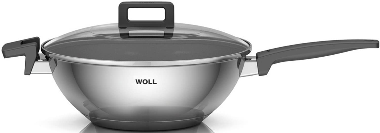 Τηγάνι wok concept, 30 cm, με γυάλινο κάλυμμα, WOLL