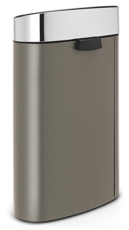 Κάδος με καπάκι αφής TOUCH BIN NEW, 40 l, σε ματ πλατίνα, Brabantia