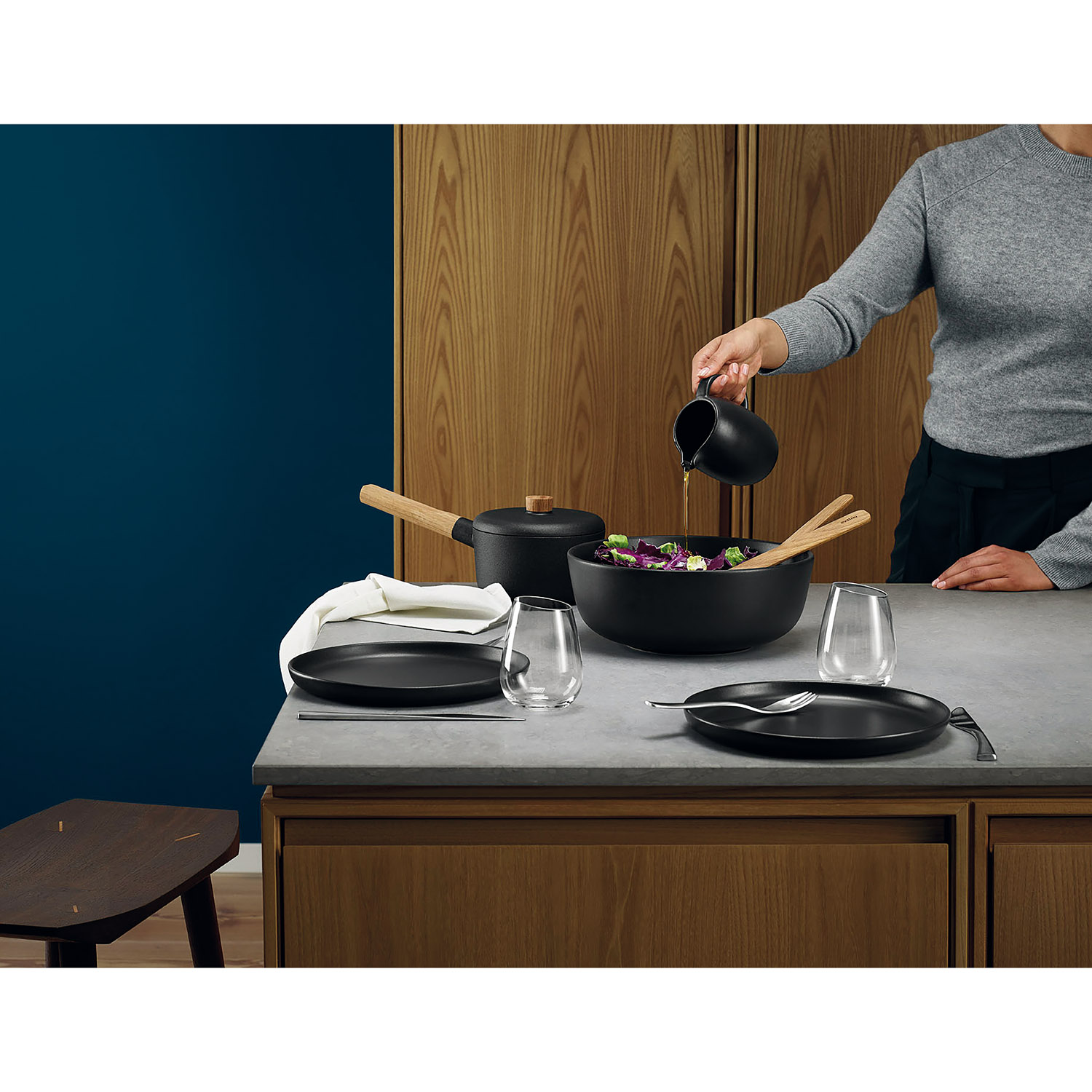 Κανάτα σερβιρίσματος γάλακτος NORDIC KITCHEN, 500 ml, σε μαύρο, Eva Solo