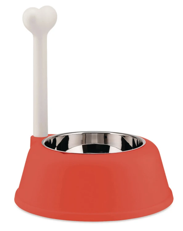 Μπολ για σκύλο LUPITA, 1,5 l, σε κόκκινο, ALESSI