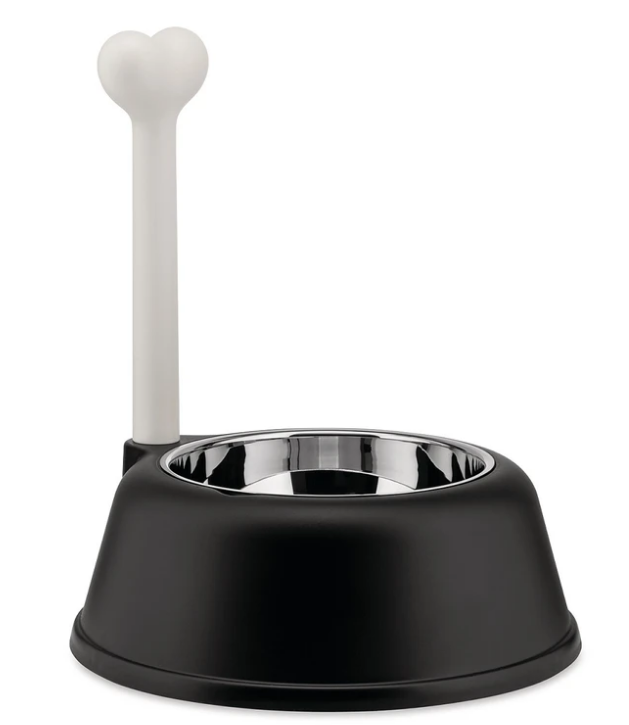 Μπολ για σκύλο LUPITA, 1,5 l, μαύρο, ALESSI