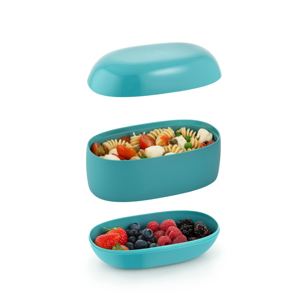 Δοχείο φαγητού FOOD A PORTER, με 2 θέσεις, κόκκινο, Alessi