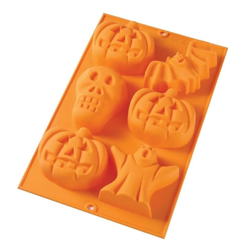 Φόρμα για γλυκό HALLOWEEN, πορτοκαλί, από σιλικόνη, Lékué