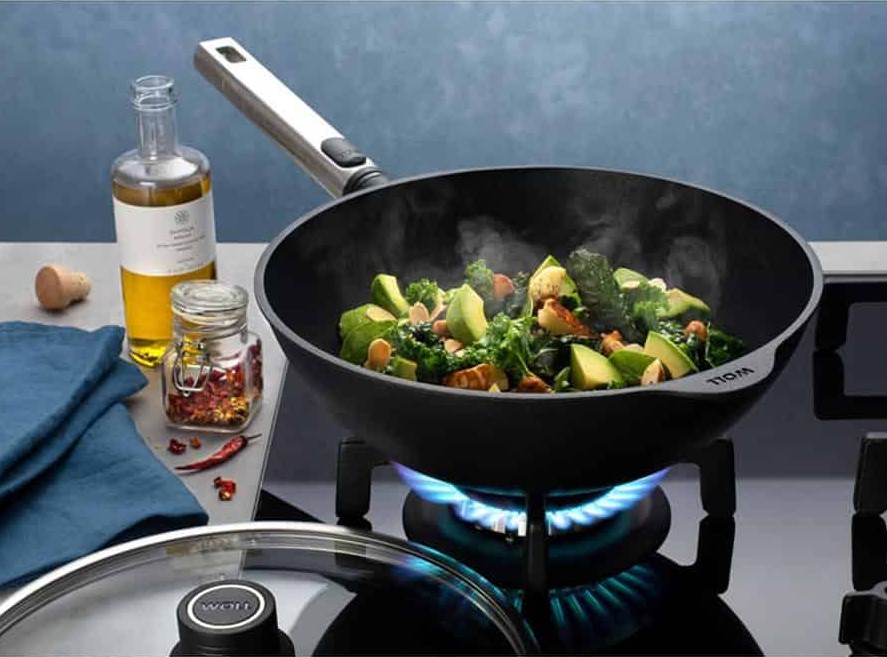 Τηγάνι wok DIAMOND PRO XR, 28 cm, με καπάκι, WOLL