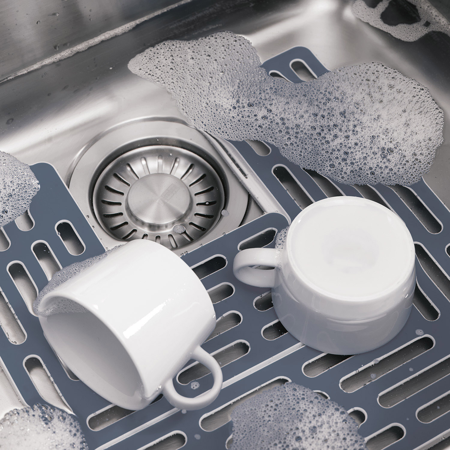 Επιφάνεια σιλικόνης για τον νεροχύτη SINK SAVER, γκρι, Joseph Joseph