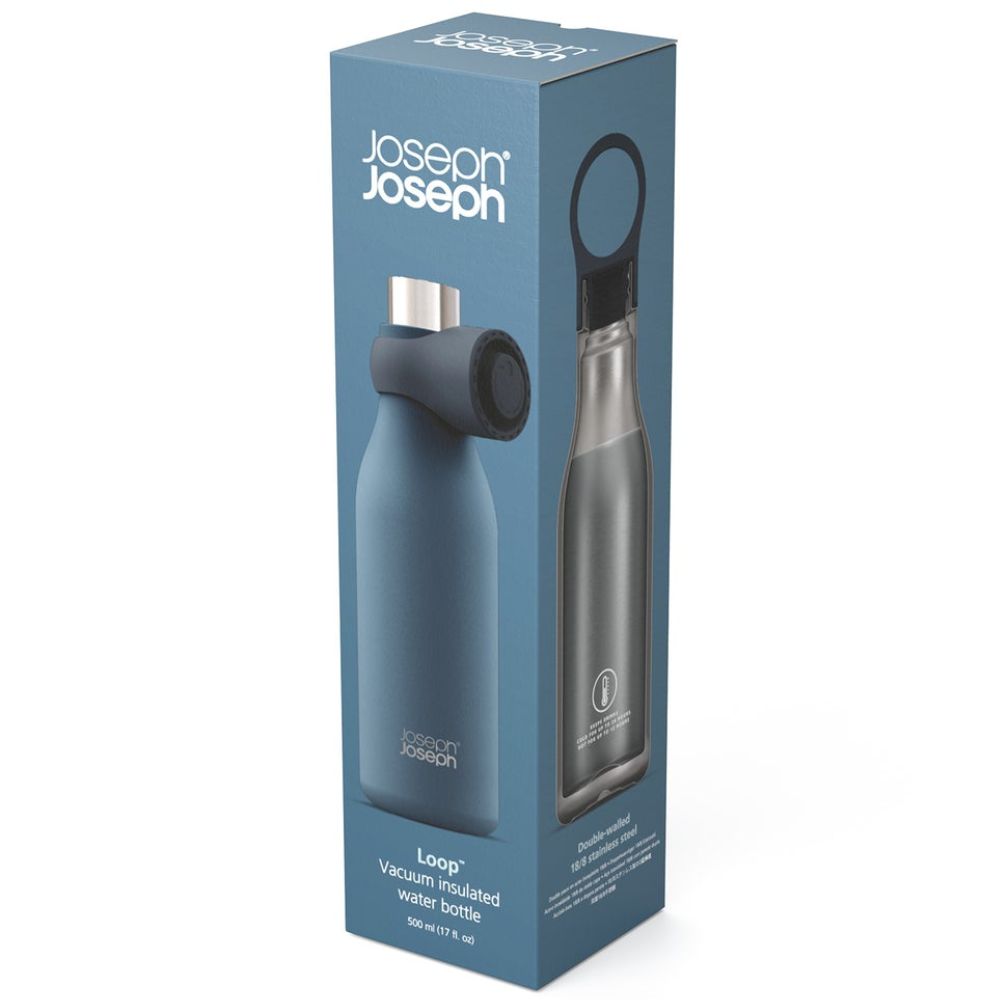 Θερμός με αεροστεγές κλείσιμο LOOP 81120, 500 ml, μπλε, Joseph Joseph