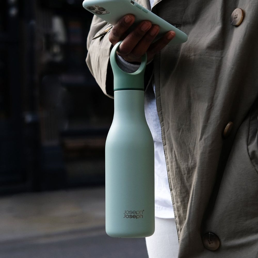 Φιάλη με αεροστεγές κλείσιμο LOOP 81118, 500 ml, σε πράσινο, Joseph Joseph