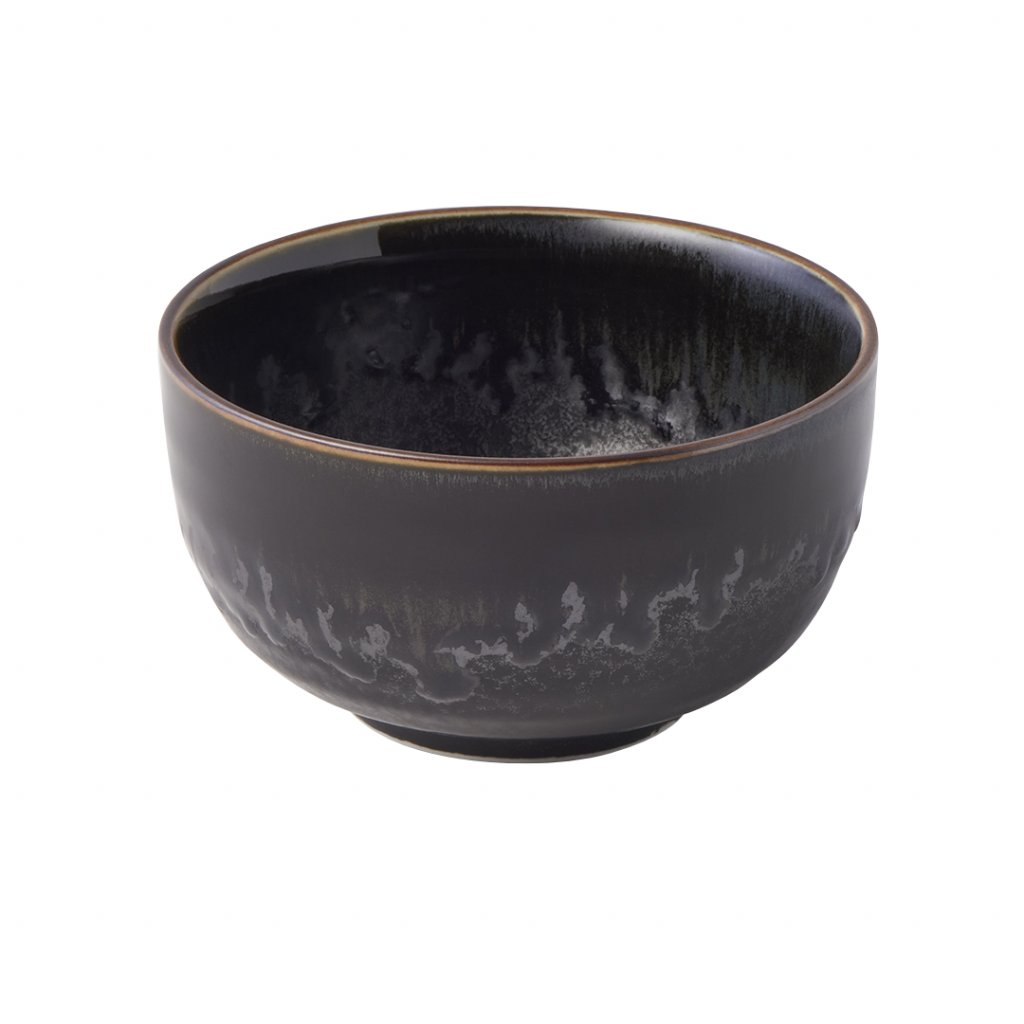 Μπολ σερβιρίσματος MATT & SHINY BLACK, 13 cm, 400 ml, MIJ