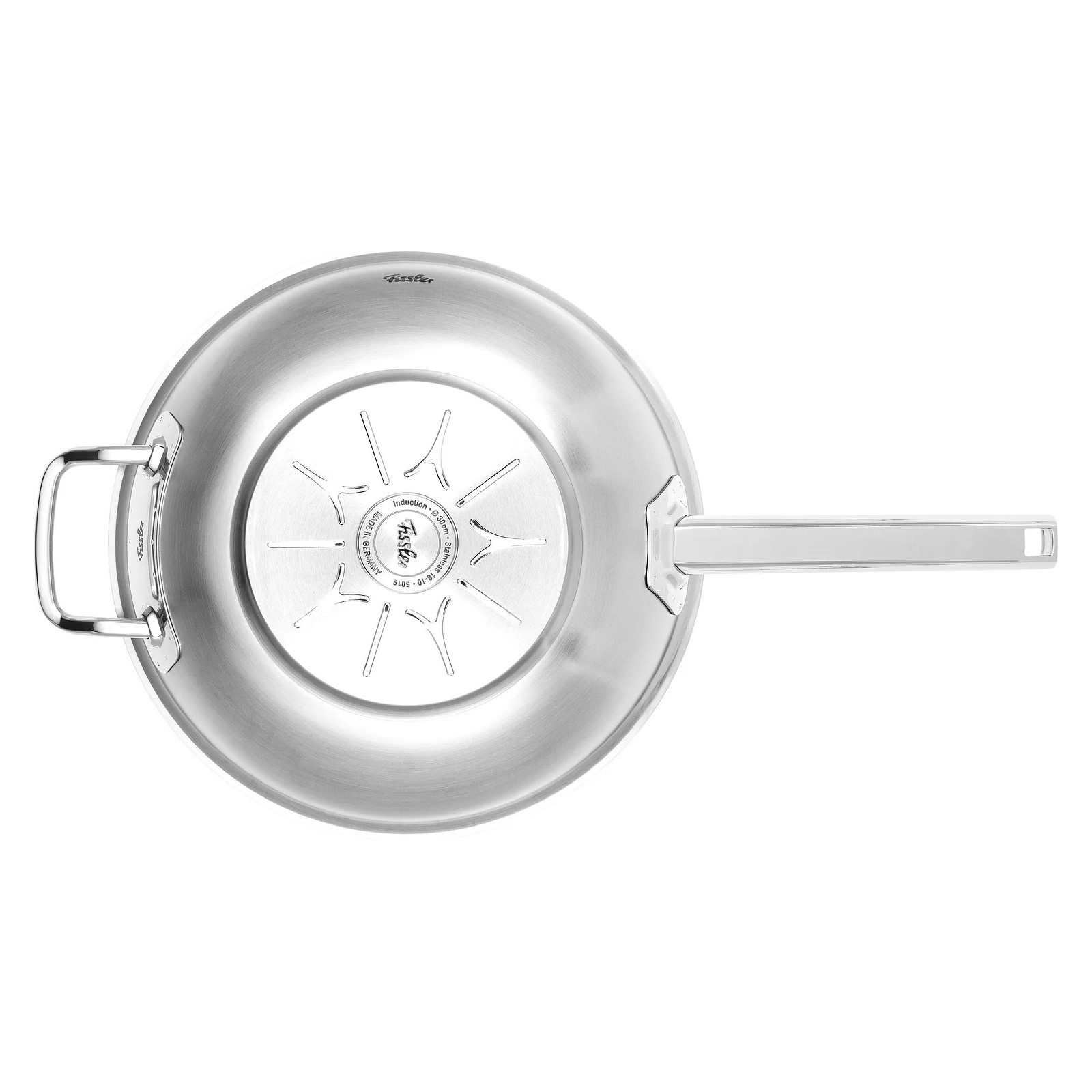 Τηγάνι wok με καπάκι με ψηλό θόλο ORIGINAL-PROFI COLLECTION, 30 cm 4,1 l, Fissler