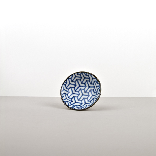 Μπολ σερβιρίσματος σνακ HERRINGBONE INDIGO IKAT, 11 cm, 150 ml, MIJ