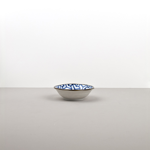 Μπολ σερβιρίσματος σνακ HERRINGBONE INDIGO IKAT, 11 cm, 150 ml, MIJ