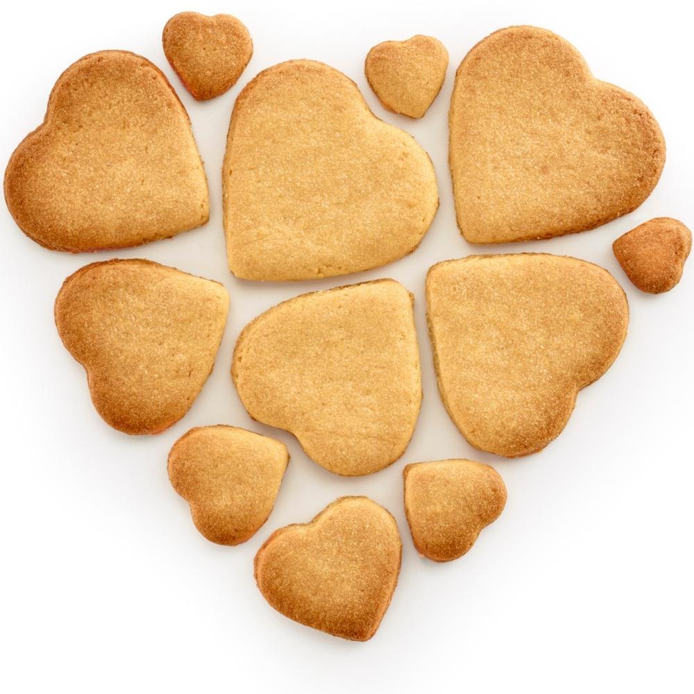 Κουπ πατ για μπισκότα HEART 25 cm, κόκκινο, Lékué