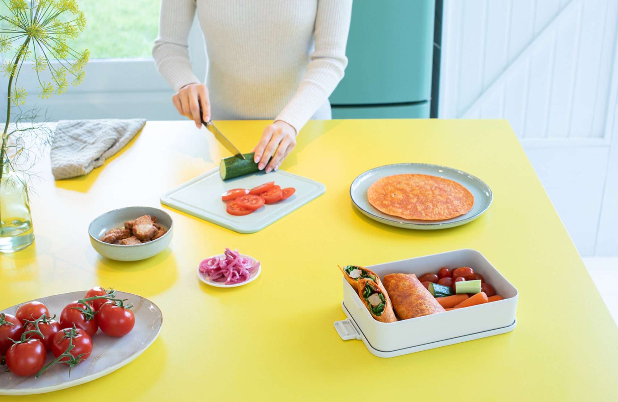 Δοχείο φαγητού MAKE & TAKE BENTO, 2 l, ανοιχτό γκρι, Brabantia
