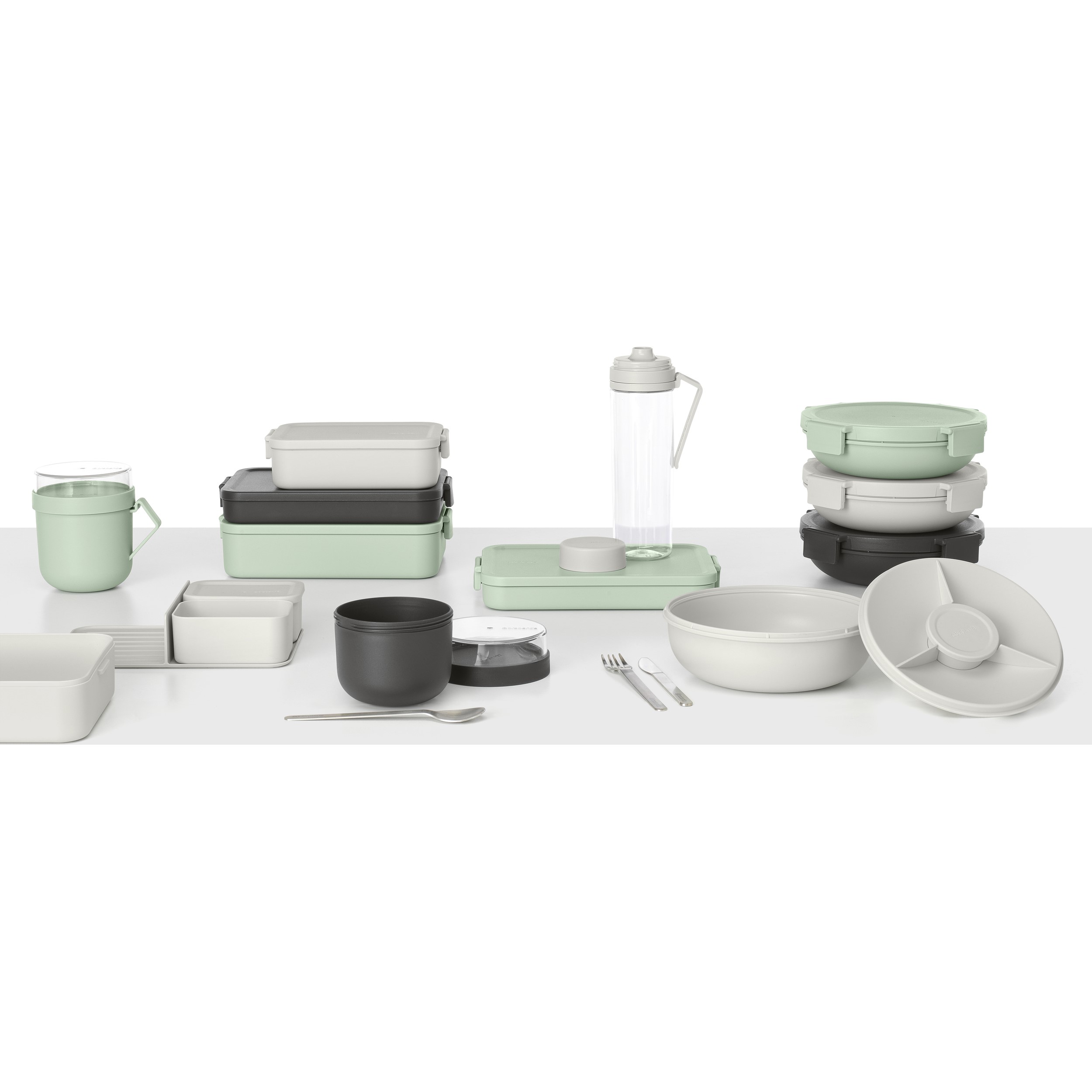 Δοχείο φαγητού MAKE & TAKE BENTO, 1,1 l, σκούρο γκρι, Brabantia