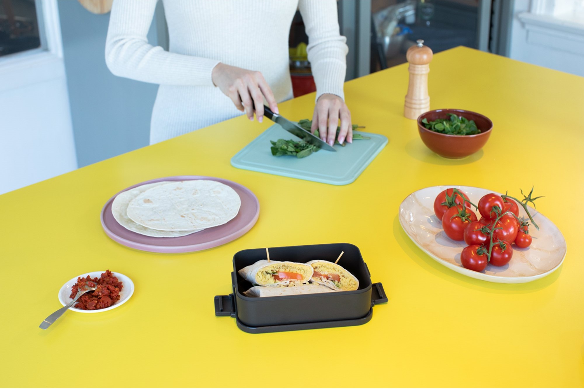 Δοχείο φαγητού MAKE & TAKE BENTO, 1,1 l, σκούρο γκρι, Brabantia